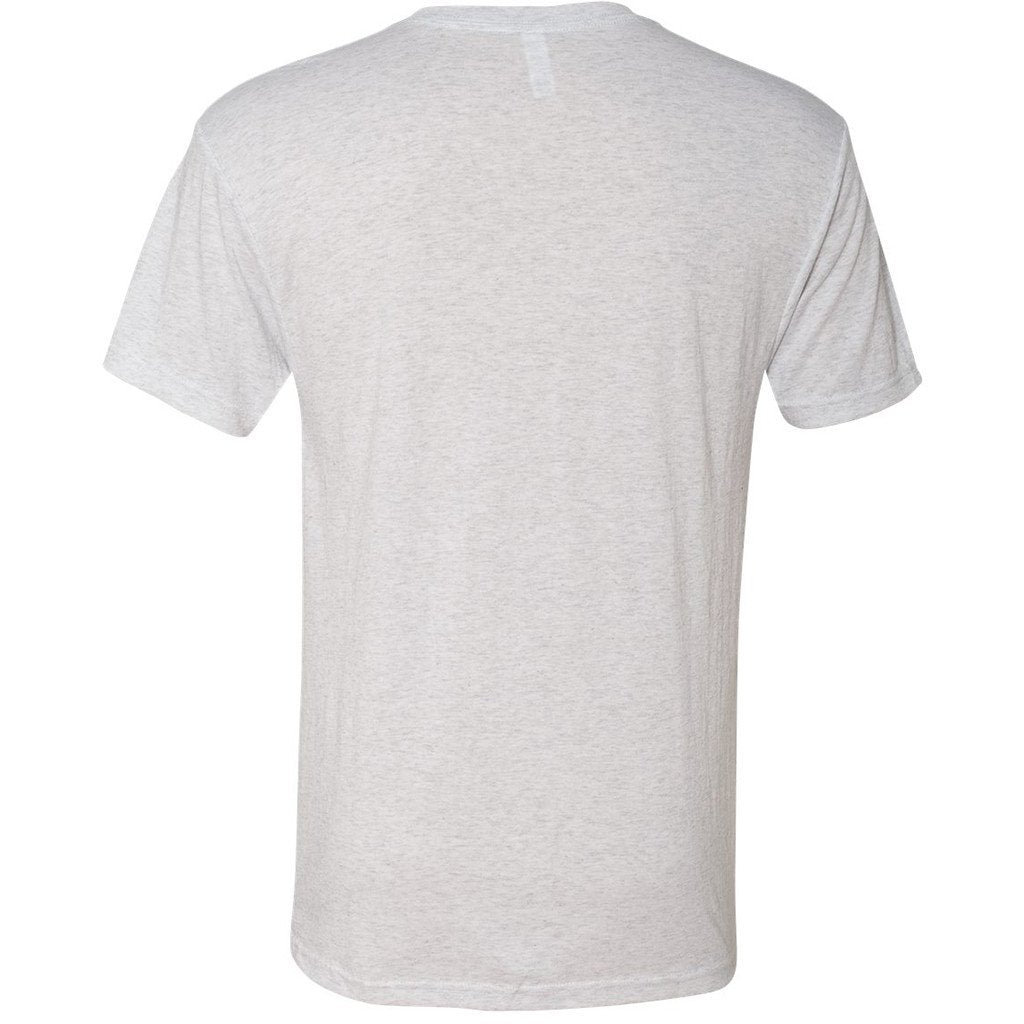 Next Level Men's Heather White Triblend Crew Tee