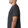 Next Level Men's Vintage Black Triblend V Neck Tee