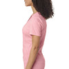 Next Level Women's Dusty Pink Poly/Cotton V Neck Tee