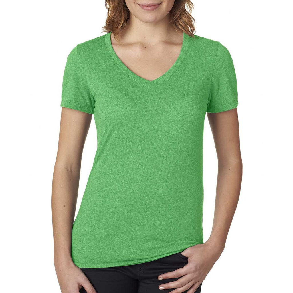 Next Level Women's Envy Poly/Cotton V Neck Tee 