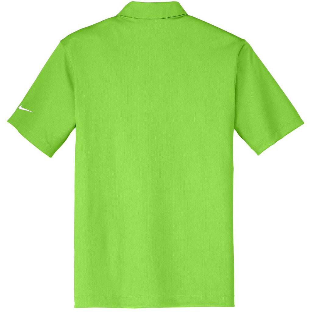 Nike Men's Green Dri-FIT S/S Vertical Mesh Polo