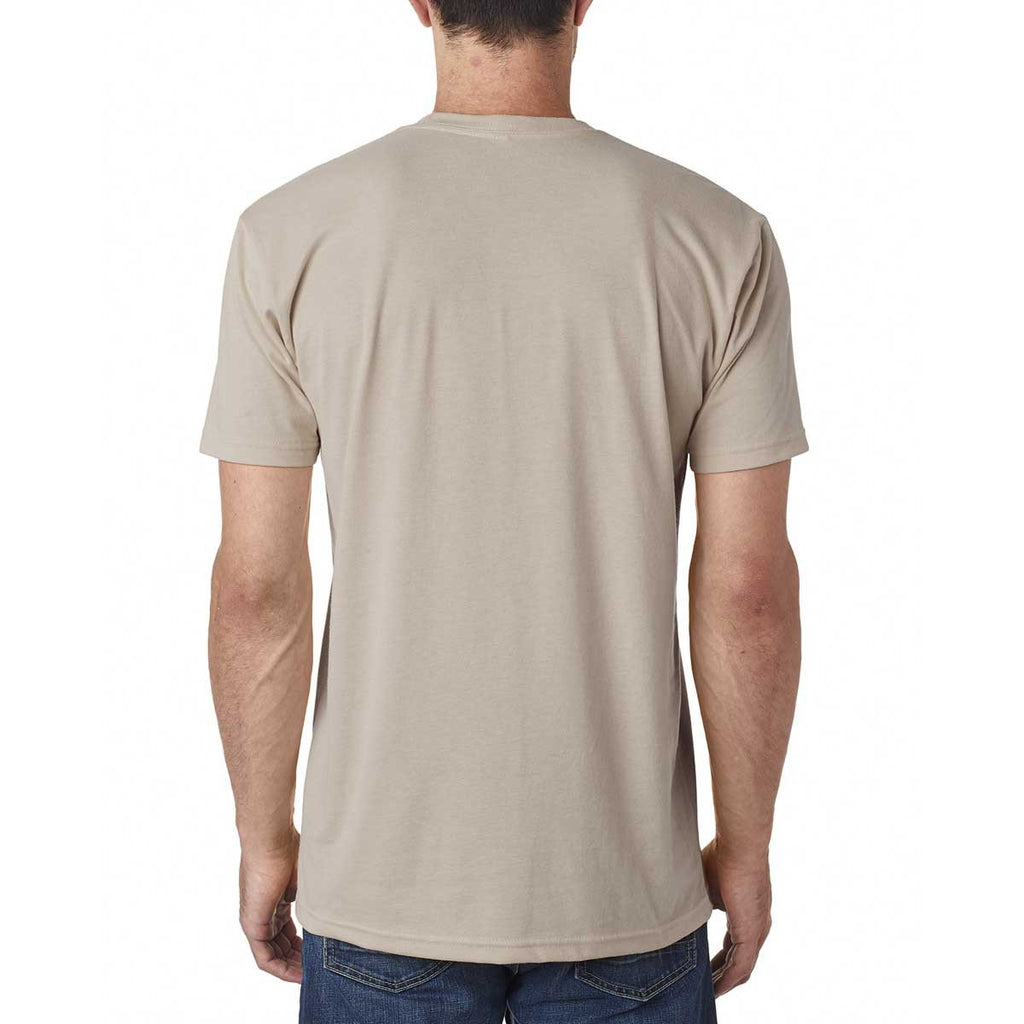 Next Level Men's Sand Premium Fitted Sueded Crew