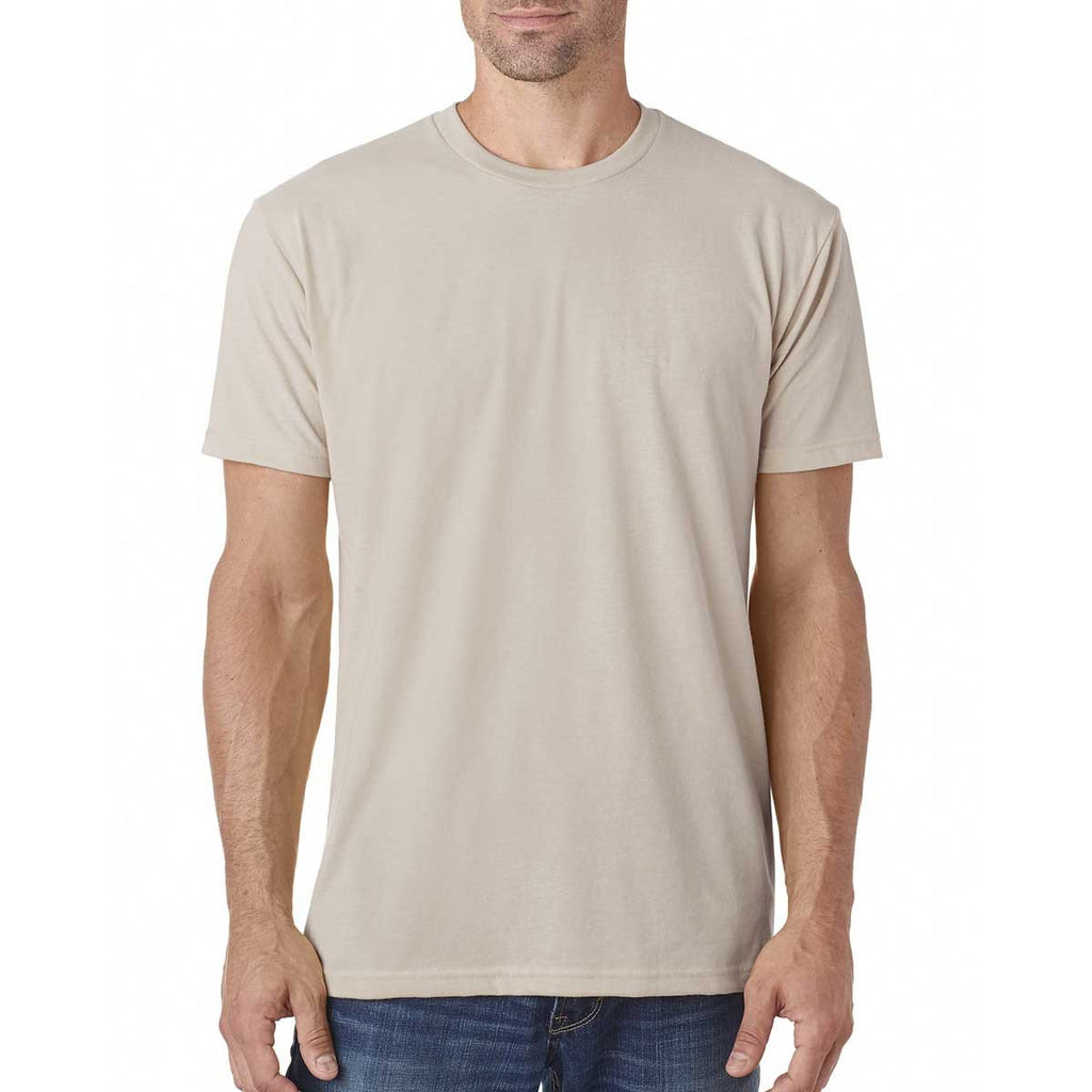Next Level Men's Sand Premium Fitted Sueded Crew