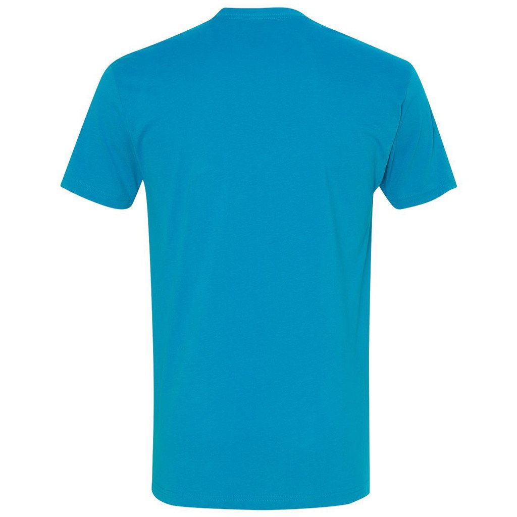 Next Level Men's Turquoise Premium Fitted Sueded Crew