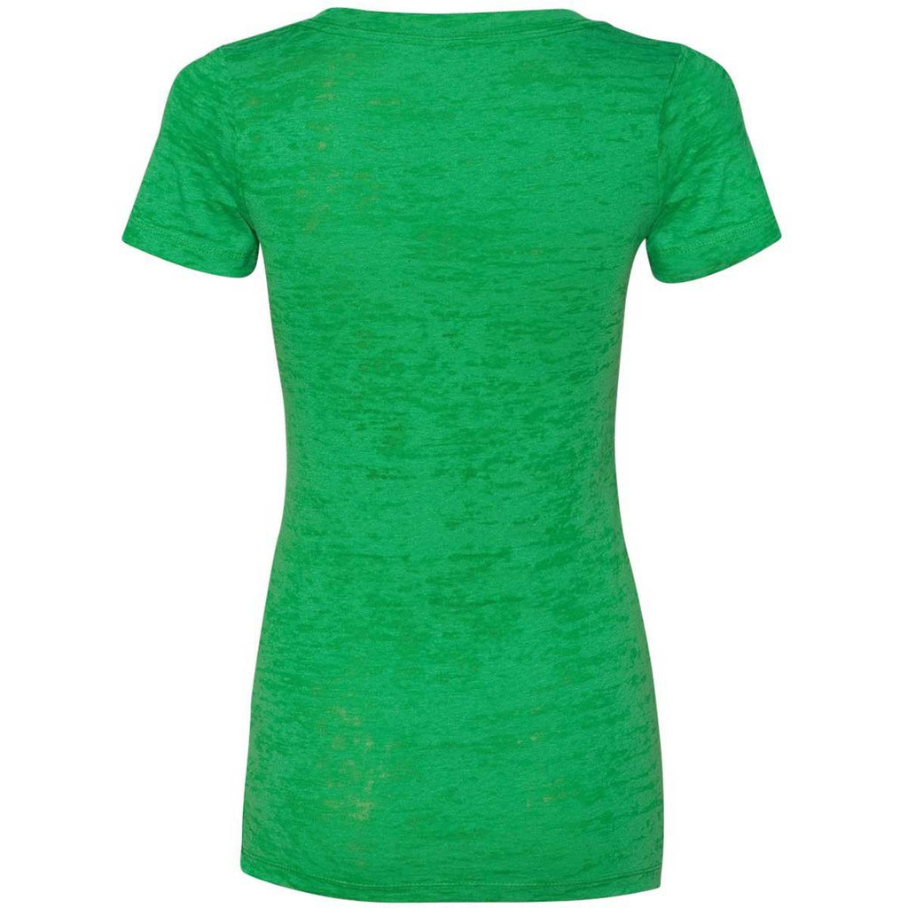 Next Level Women's Envy Burnout Deep V Tee