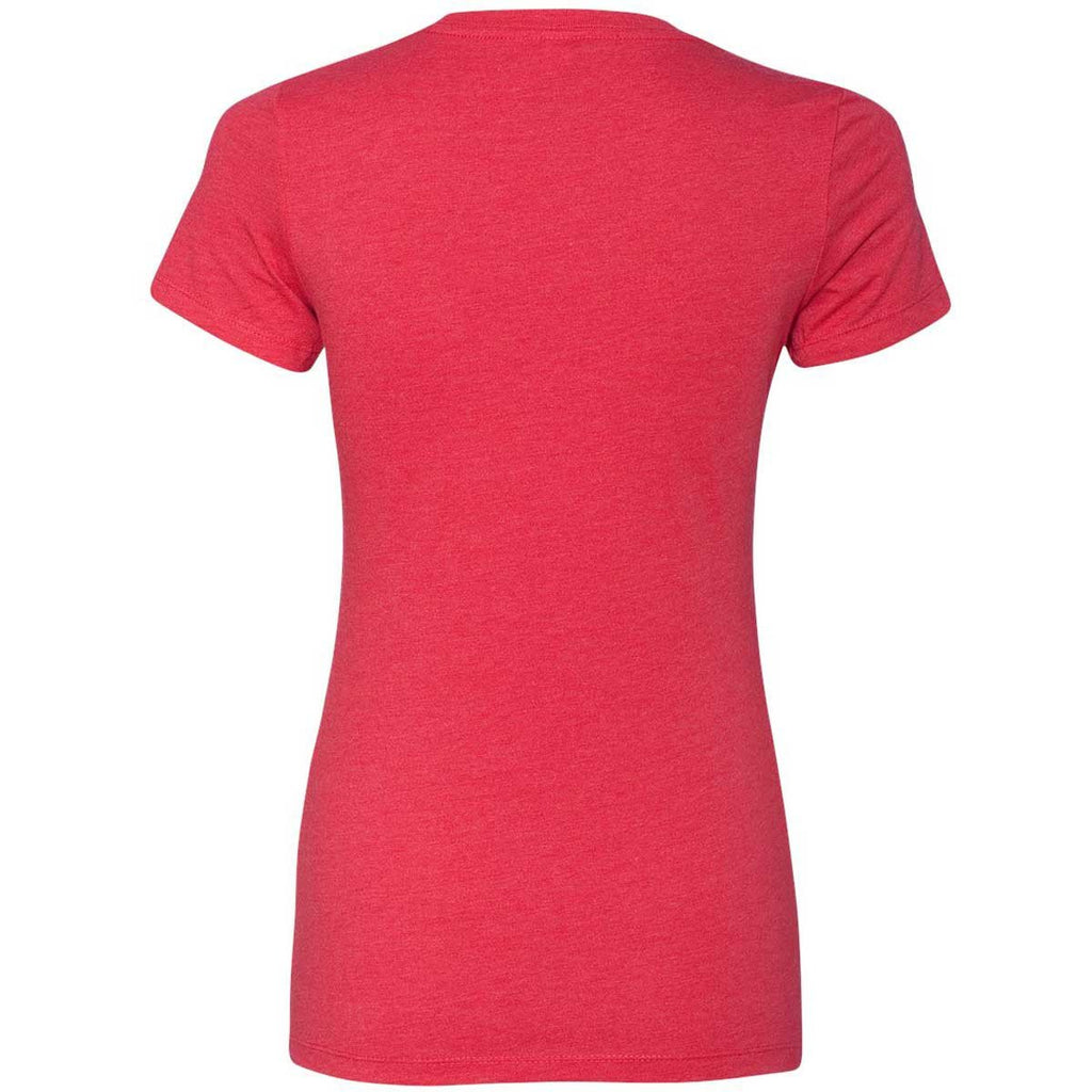 Next Level Women's Red CVC Crew Tee