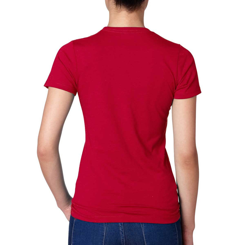 Next Level Women's Scarlet CVC Crew Tee