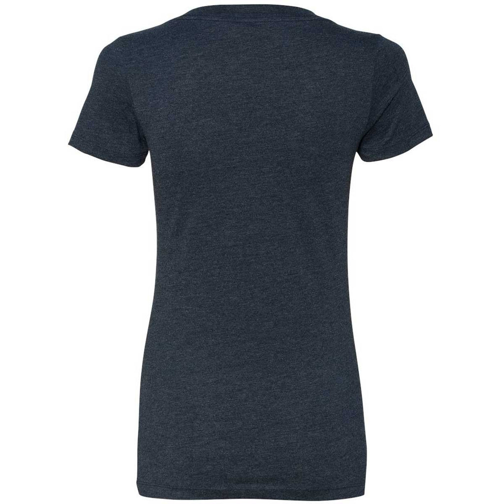 Next Level Women's Midnight Navy CVC Deep V Tee