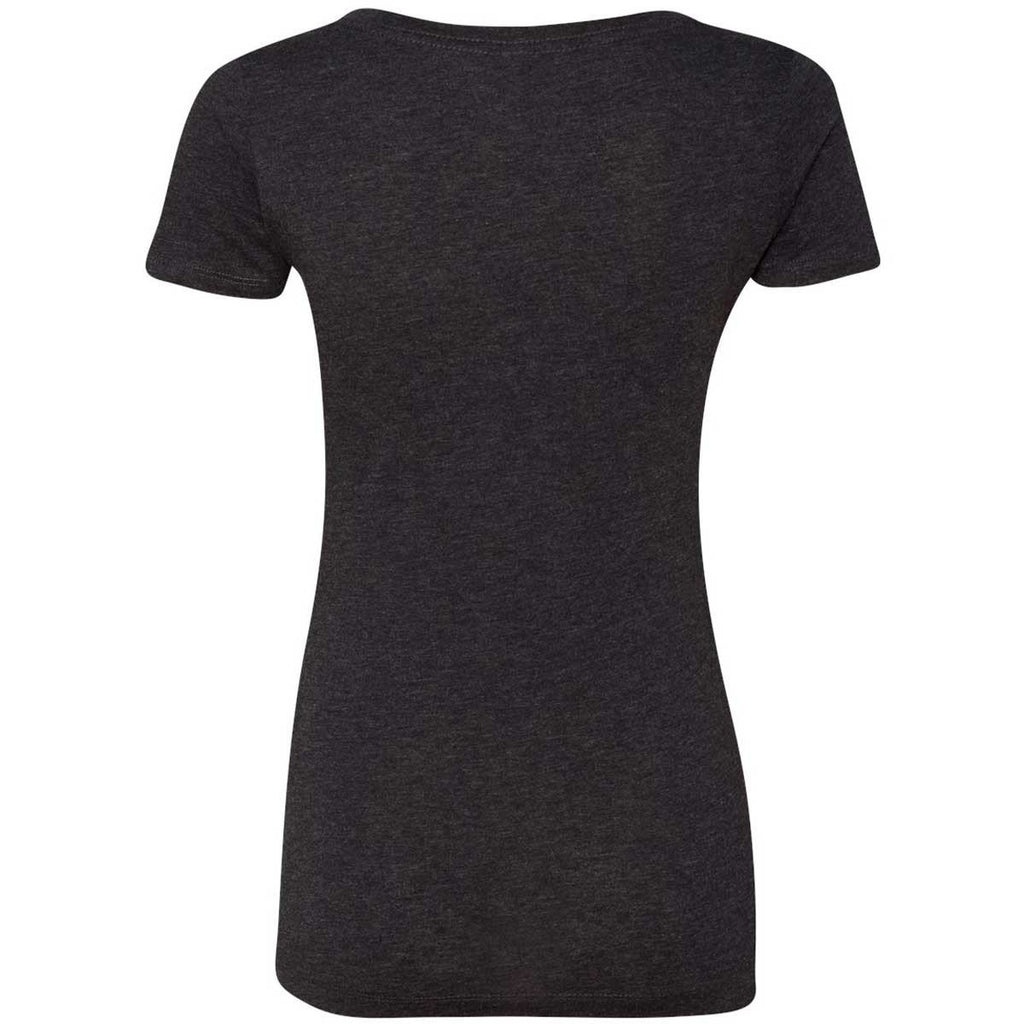 Next Level Women Vintage Black Triblend Scoop Tee