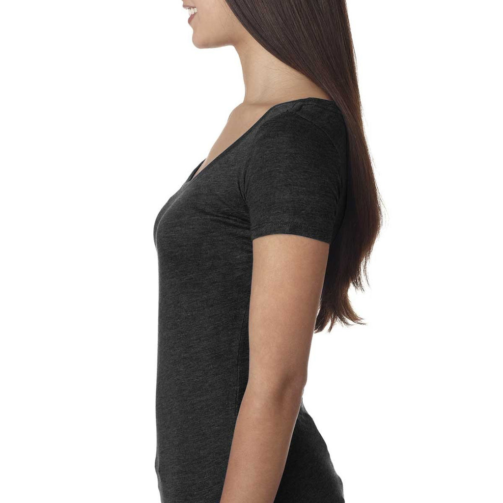Next Level Women Vintage Black Triblend Scoop Tee
