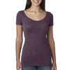 Next Level Women Vintage Purple Triblend Scoop Tee