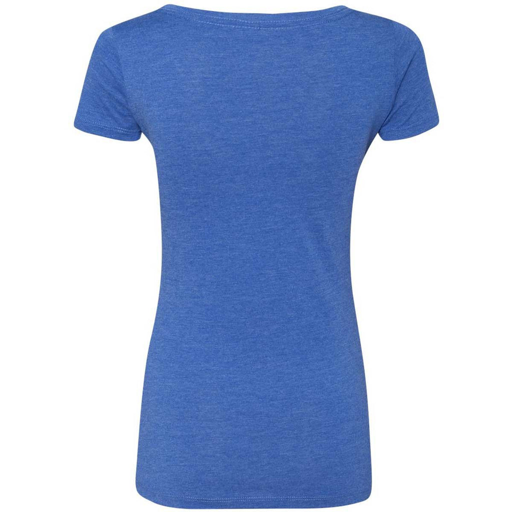 Next Level Women Vintage Royal Triblend Scoop Tee