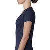 Next Level Women's Vintage Navy Triblend Deep-V Tee