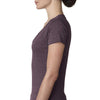 Next Level Women's Vintage Purple Triblend Deep-V Tee