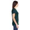 Anvil Women's Heather Dark Green Triblend Scoop Neck T-Shirt