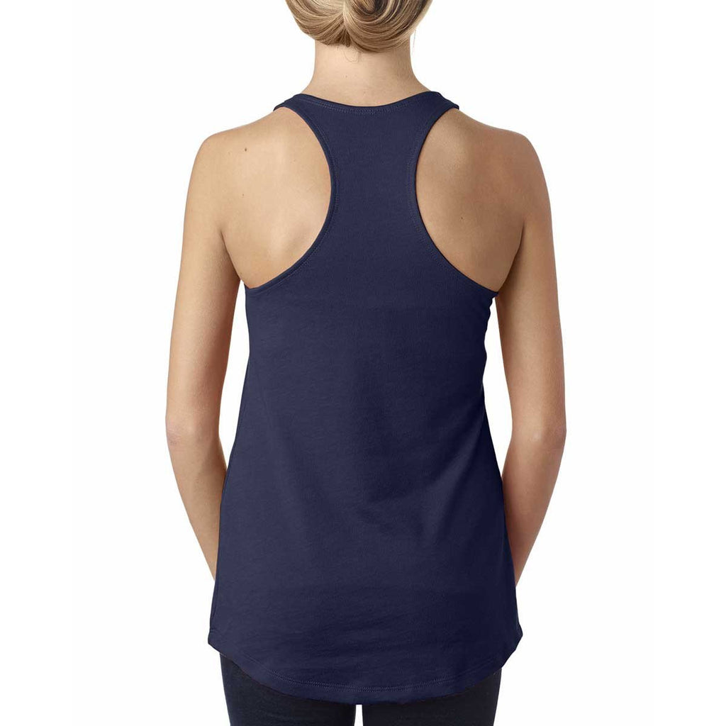 Next Level Women's Midnight Navy Terry Racerback Tank