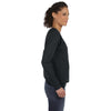 Anvil Women's Black Crewneck Fleece Sweatshirt