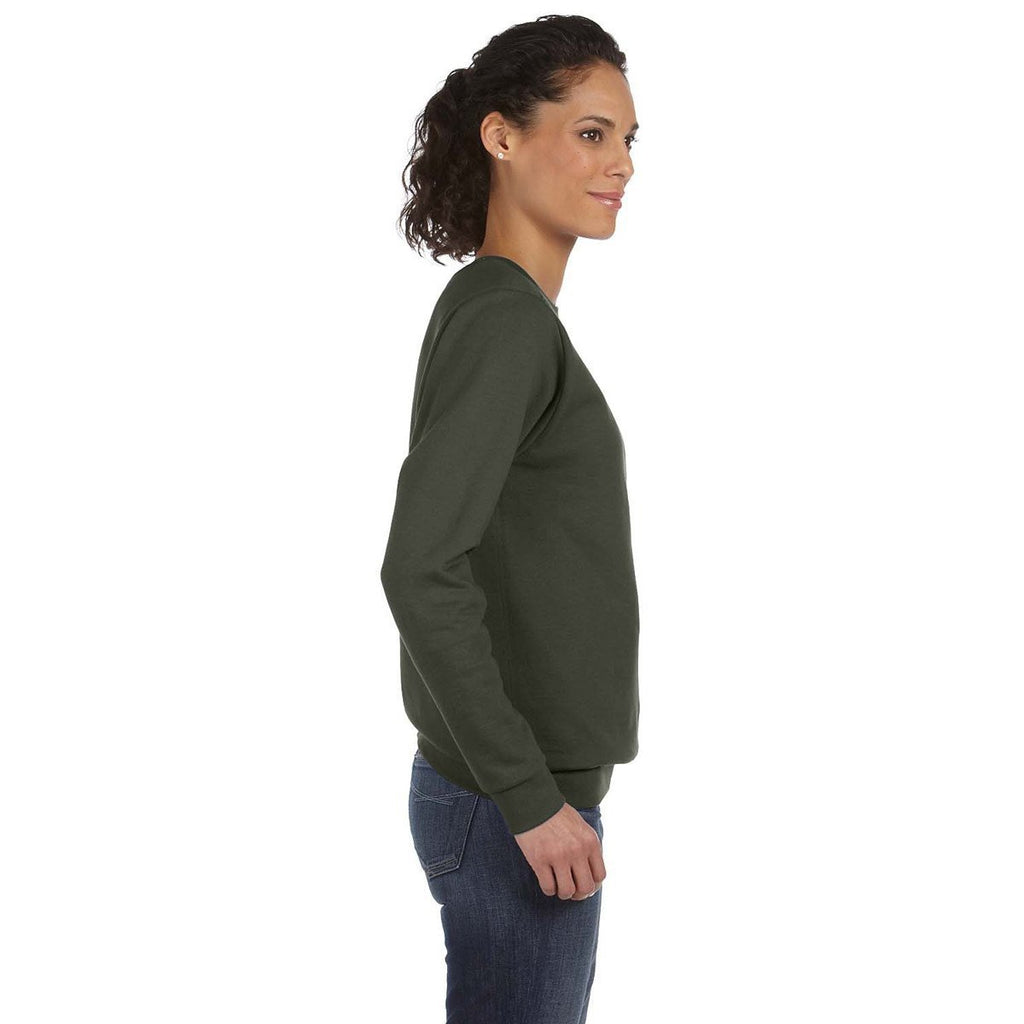 Anvil Women's City Green Crewneck Fleece Sweatshirt