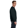 Anvil Men's Black Crewneck Fleece Sweatshirt