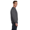 Anvil Men's Charcoal Crewneck Fleece Sweatshirt