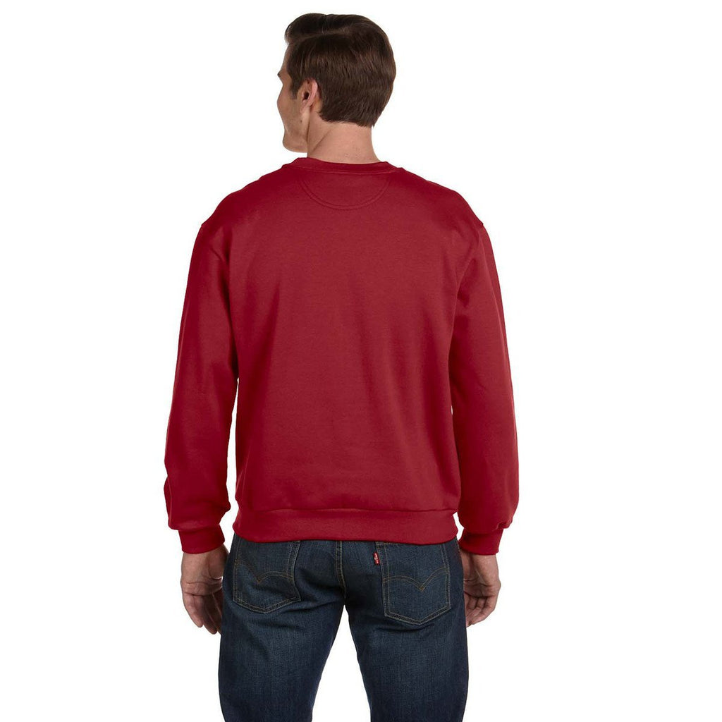 Anvil Men's Independence Red Crewneck Fleece Sweatshirt