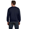 Anvil Men's Navy Crewneck Fleece Sweatshirt