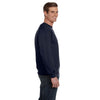 Anvil Men's Navy Crewneck Fleece Sweatshirt