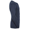Russell Collection Men's French Navy Cotton Acrylic V Neck Sweater