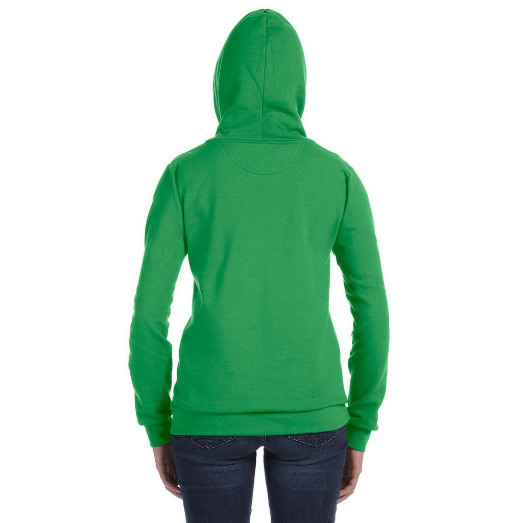 Anvil Women's Green Apple Full-Zip Hooded Fleece