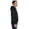 Anvil Men's Black Full-Zip Hooded Fleece