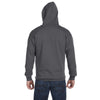 Anvil Men's Charcoal Full-Zip Hooded Fleece