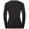 Russell Collection Women's Black Cotton Acrylic Crew Neck Sweater