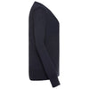 Russell Collection Women's French Navy Cotton Acrylic Crew Neck Sweater