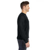 Anvil Men's Black Crewneck French Terry Sweatshirt
