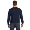 Anvil Men's Navy Crewneck French Terry Sweatshirt