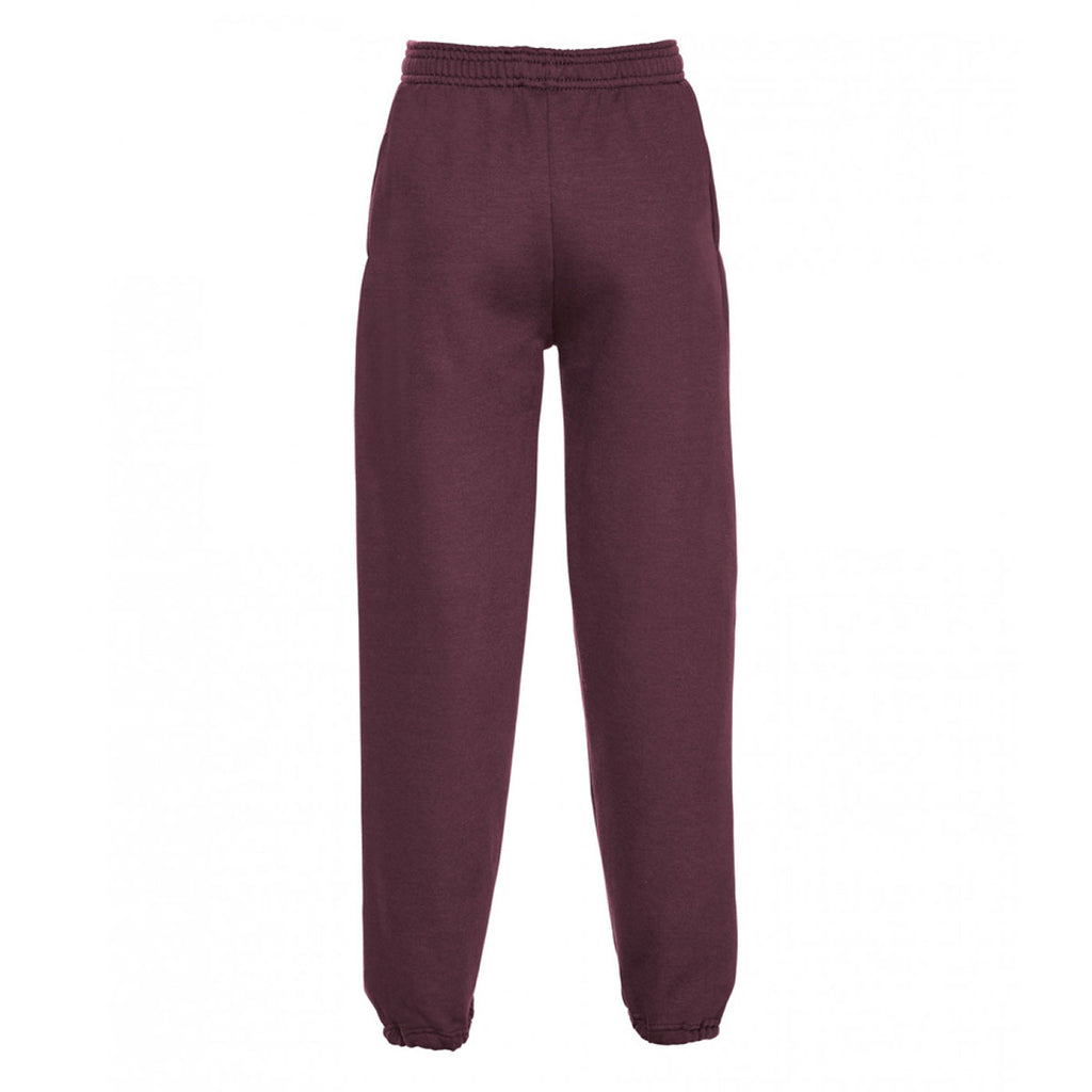 Jerzees Schoolgear Youth Burgundy Elasticated Hem Jog Pants