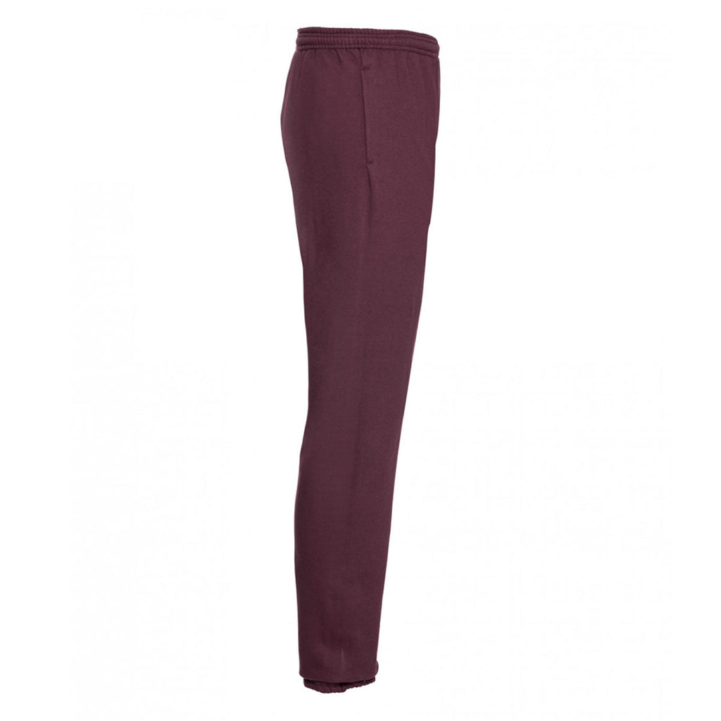 Russell Men's Burgundy Elasticated Hem Jog Pants