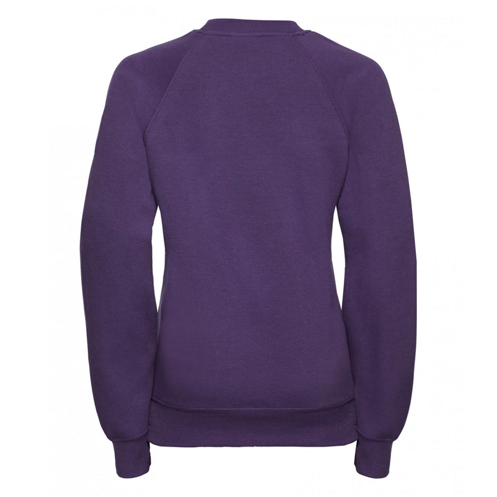 Jerzees Schoolgear Youth Purple Raglan Sweatshirt