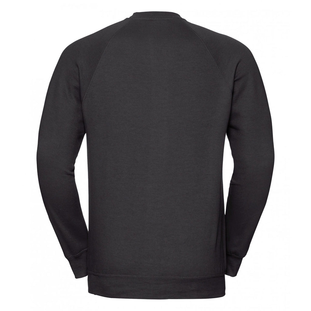 Russell Men's Black Raglan Sweatshirt