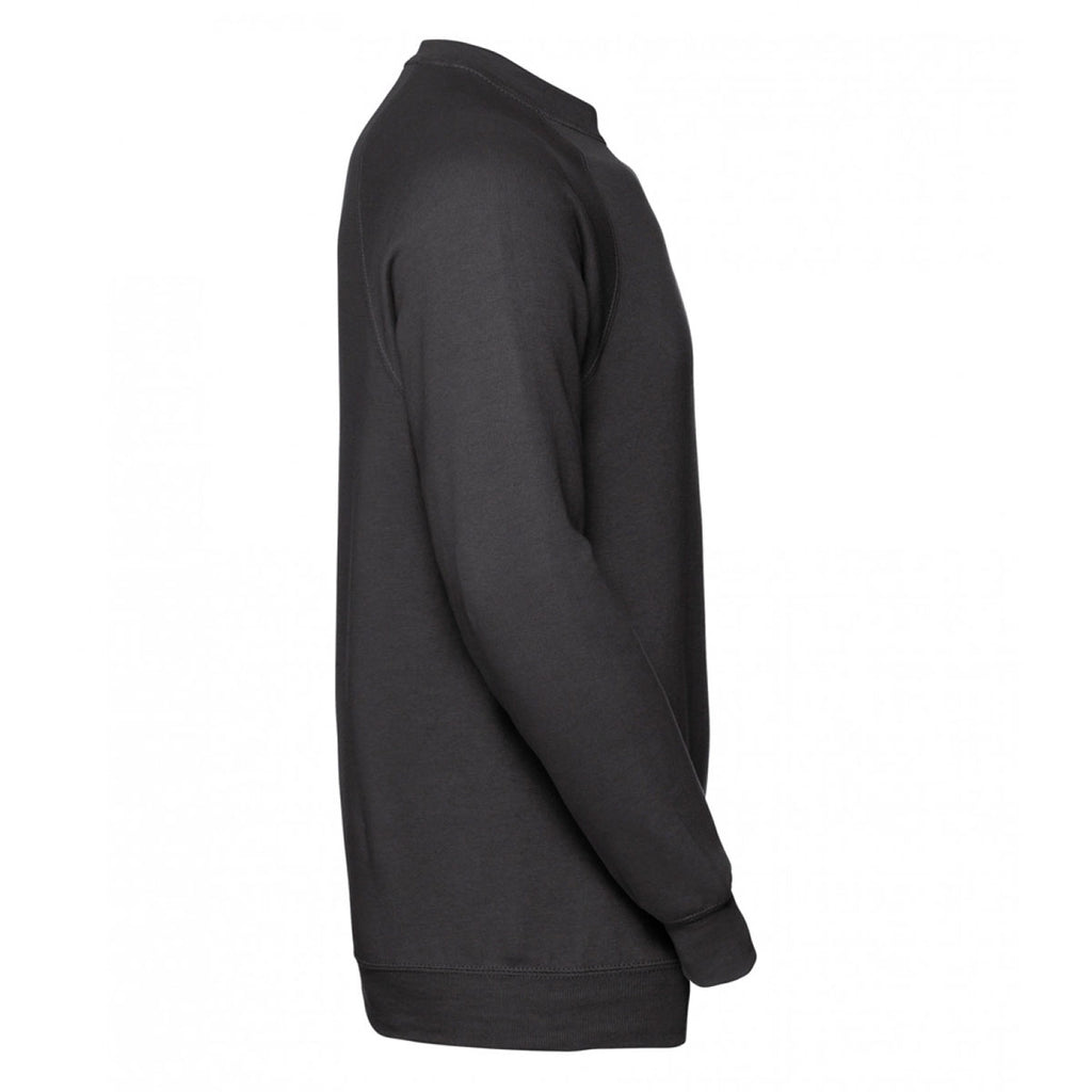Russell Men's Black Raglan Sweatshirt