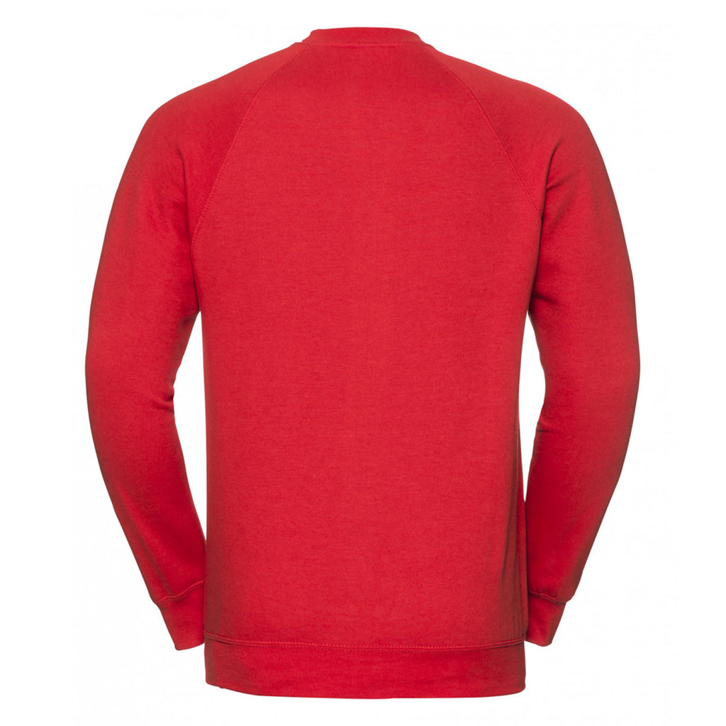 Russell Men's Bright Red Raglan Sweatshirt