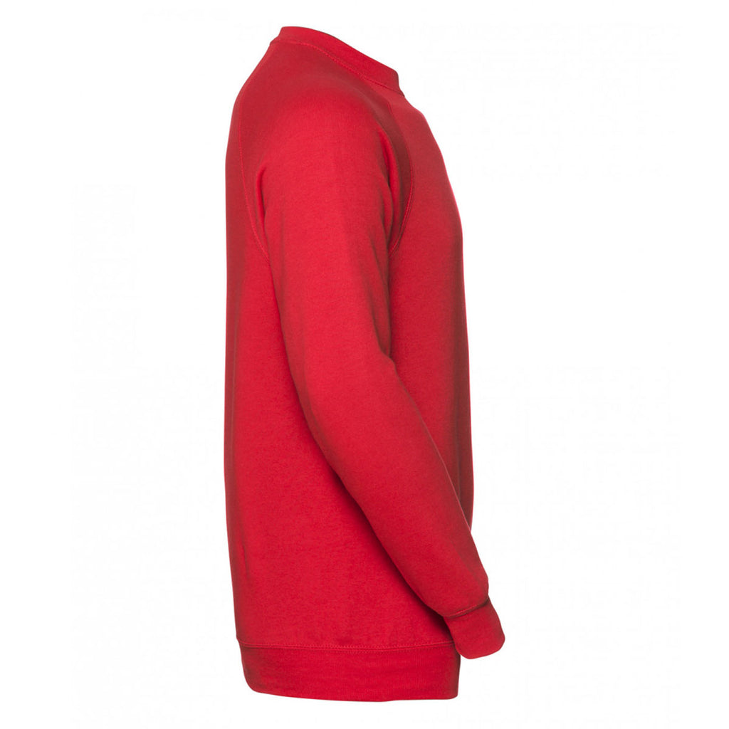 Russell Men's Bright Red Raglan Sweatshirt