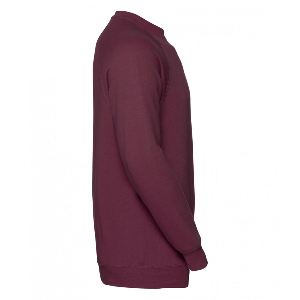 Russell Men's Burgundy Raglan Sweatshirt