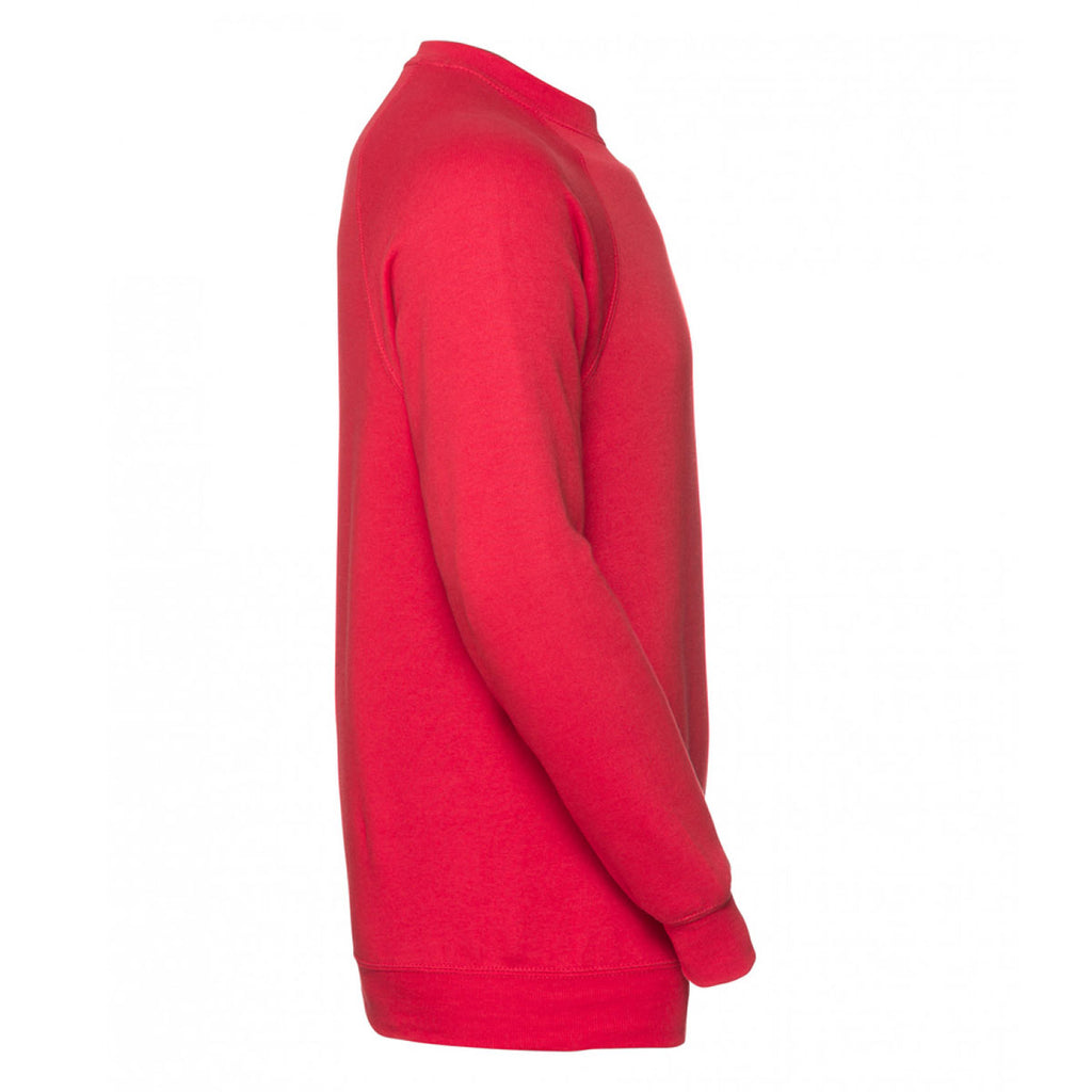 Russell Men's Classic Red Raglan Sweatshirt