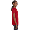 Anvil Women's Red Midweight Mid-Scoop T-Shirt