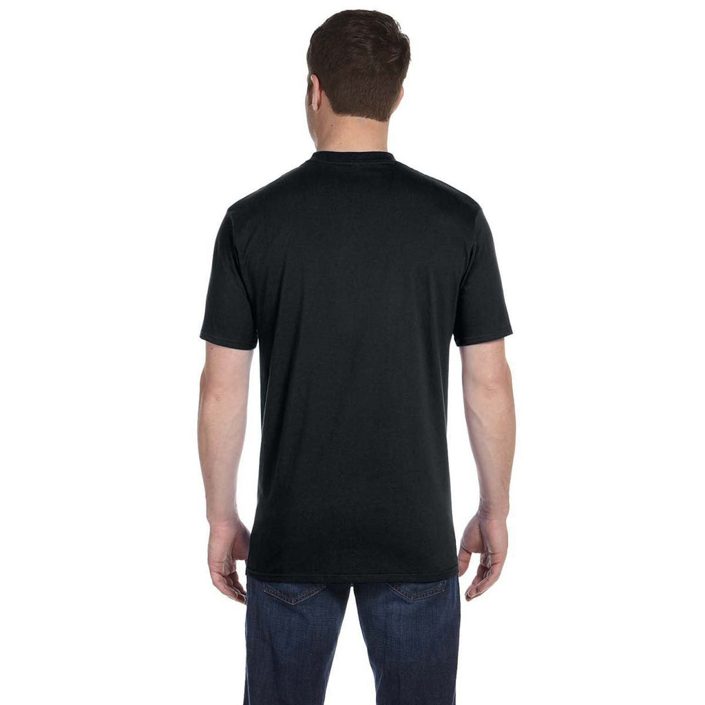 Anvil Men's Black Midweight T-Shirt