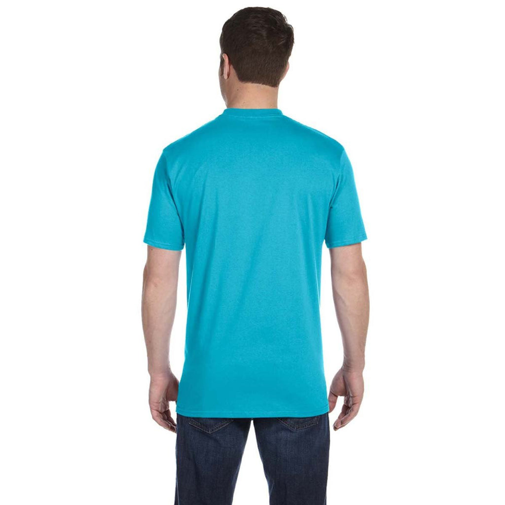 Anvil Men's Pool Blue Midweight T-Shirt