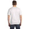 Anvil Men's White Midweight Pocket T-Shirt