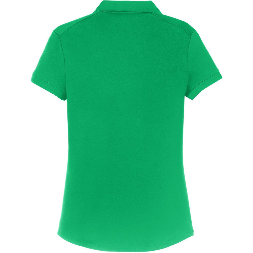 Nike Women's Pine Green Dri-FIT Smooth Performance Polo