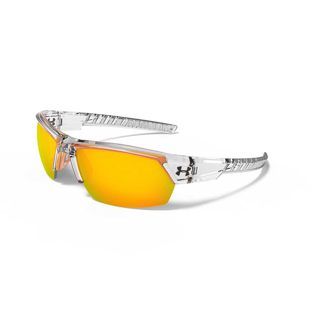 Under Armour Shiny Crytal Clear UA Igniter 2.0 With Orange Mirror Lens
